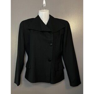 Ann Taylor Blazer Womens 6 Wool Formal Career Jacket Made in USA Classic Pockets